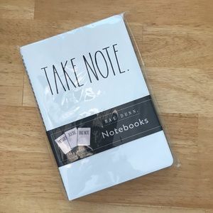 NEW RAE DUNN NOTEBOOKS SET OF 3 LARGE LETTER